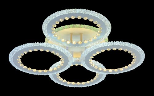 МС-LI8451B/4  WH (RGB) Led 106W+4W 3000K+4000K+650 [01100180] МС-LI8451B/4  WH (RGB) Led 106W+4W 3000K+4000K+6500K диммер (1) светильник потолочный