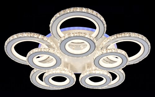 МС-XI3900B/5+5B WH+CR (RGB) Led 240W+6W 3000K+4000 [01100688] МС-XI3900B/5+5B WH+CR (RGB) Led 240W+6W 3000K+4000K+6500K диммер (1) светильник потолочный