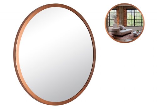 6066-Z3 (1) Зеркало интерьерное настенное в кругло [01106793] 6066-Z3 (1) Зеркало интерьерное настенное в круглом корпусе из металла  d=60, медный Рубин