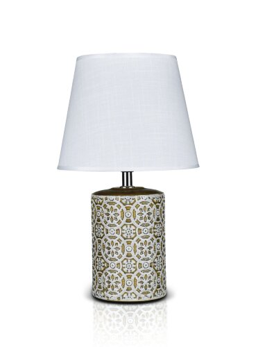 К-EA005 Ancient+White shade H33см (24) светильник [01104480] К-EA005 Ancient+White shade H33см (24) светильник настольный