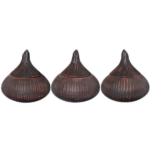 24254 (в кор.16наб.) - Набор для специй 3пр.&quot;Чипол [01089255] 24254 (в кор.16наб.) - Набор для специй 3пр."Чиполлино", высота 130мм, кр.глина.(Без упаковки).