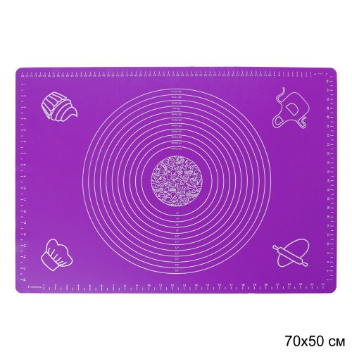684205 (в уп.100шт.) - Силиконовый коврик 70х50см. [01108257] 684205 (в уп.100шт.) - Силиконовый коврик 70х50см. / WB-320-S / сиреневый 0,289