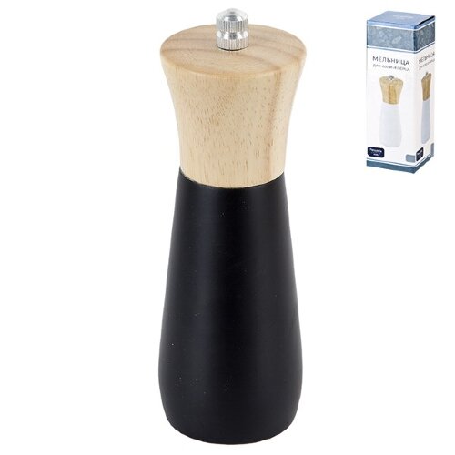 99351 (в уп.72шт.) - Мельница для специй 9903263-1 [01111552] 99351 (в уп.72шт.) - Мельница для специй 9903263-1, размер: 5х5х16,5см, материал: бамбук, фарфор.
