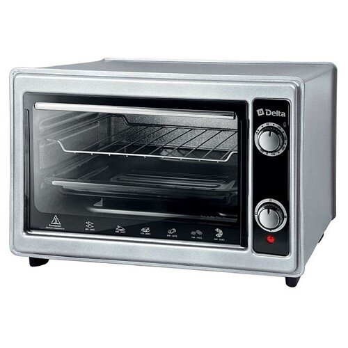 537356-РСВ (в уп.1шт.) - Духовка электрическая Del [01108630] 537356-РСВ (в уп.1шт.) - Духовка электрическая Delta D-0122 серая 1300Вт, 37л, 2 нагреват.элемента, 1 противень, решетка