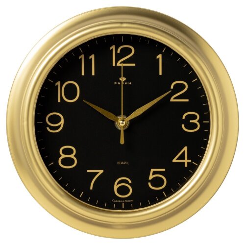 2121-029 (10) Часы настенные круг d=21 см, корпус [01110931] 2121-029 (10) Часы настенные круг d=21 см, корпус золотой, "Классика", Рубин