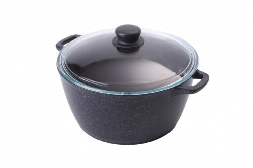 к2633аг (в уп.5шт.) - Кастрюля 4л. Гранит с крышко [01094945] к2633аг (в уп.5шт.) - Кастрюля 4л. Гранит с крышкой в упак. "Горница", диаметр 260 мм, литые ручки, толщина дна 6мм, толщина стенок 4мм, высота стенок 115мм, материал: алюминий.