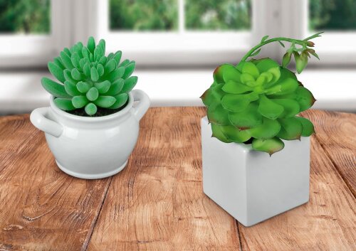 001002 - Цветочная композиция в ассортименте, H=10 [01108237] 001002 - Цветочная композиция в ассортименте, H=10см., без индивидуальной упаковки, материал: керамика