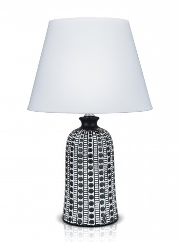 В-HS8399-M black+white shade, размер: 250*250*390м [01103955] В-HS8399-M black+white shade, размер: 250*250*390мм (12) светильник настольный