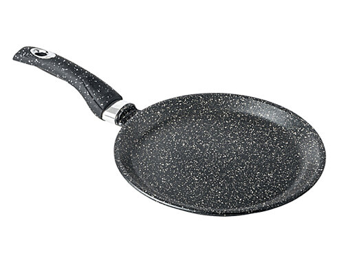 б241аг (в уп.20шт.) - Сковорода блинная 24см. Гран [01100079] б241аг (в уп.20шт.) - Сковорода блинная 24см. Гранит "Горница" диаметр 240мм, толщина дна 4мм, толщина стенок 3мм, высота стенок 20мм.