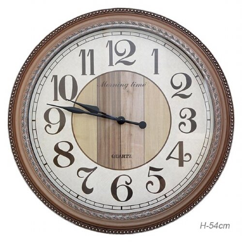 666137 (в уп.4шт.) - Часы настенные / 8587B /, раз [01098506] 666137 (в уп.4шт.) - Часы настенные / 8587B /, размер: H=54см, материал: пластик, стекло. металл.