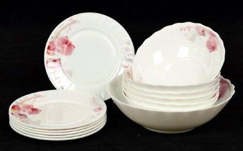 13B-61099 (в кор.4наб.) - Столовый набор 13пр.( 6 [01086007] 13B-61099 (в кор.4наб.) - Столовый набор 13пр.( 6 плоских тарелок 7" (175мм.), 6 глубоких тарелок 7" (175мм.), 1 салатник 9" (225мм.)