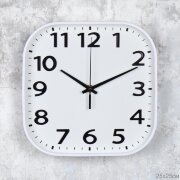 738876 (в уп.40шт.) - Часы настенные D=25см, белые [01110502]