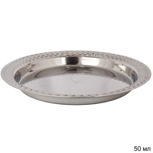 679223 (в уп.50шт.) - Блюдо 50см. металл глубокое [01109290] 679223 (в уп.50шт.) - Блюдо 50см. металл глубокое с декором /h=5/ RS-150 / 0,733 /