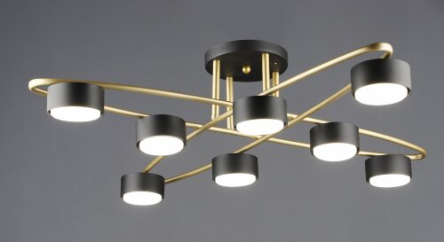 ВР-N6658/8 GD+BK D790*H180 мм патрон: GX53 лампочк [01110244] ВР-N6658/8 GD+BK D790*H180 мм патрон: GX53 лампочки в комплект не входят (1) светильник потолочный