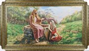 130*70 9 М/Р Иисус и девушка с кувшином, картина г [01094483]