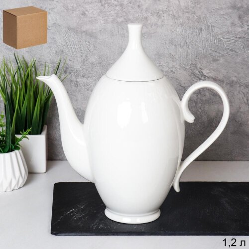 741795 (в уп.18шт.) - Чайник заварочный 1200мл. / [01061695] 741795 (в уп.18шт.) - Чайник заварочный 1200мл. / EG-455 /, материал: фарфор.
