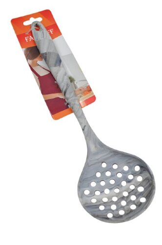 00104130 (в уп.240шт.) - Ложка-шумовка Fanhoff "Ma [01111545] 00104130 (в уп.240шт.) - Ложка-шумовка Fanhoff "Marble grey" 29х8см, материал: силикон.