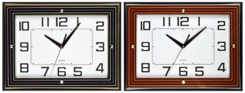 WS-7106 (в кор.8шт.) - Часы настенные квадратные, [01087425] WS-7106 (в кор.8шт.) - Часы настенные квадратные, 2 цвета, (черный,коричневый)размер: 47,8х35,8х5см, материал: пластик, стекло,кварцевый бесшумный механизм с плавным ходом.