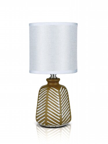 В-HS8446 I.brown+white shade, размер: 130*130*280м [01103939] В-HS8446 I.brown+white shade, размер: 130*130*280мм (24) светильник настольный