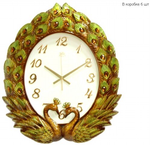 2810 PB (в кор.6шт.) - Часы настенные, размер: 63х [01062548] 2810 PB (в кор.6шт.) - Часы настенные, размер: 63х53см., материал: пластик, стекло.