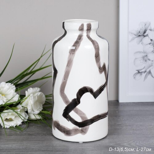 734188 (в уп.12шт.) - Ваза D=13см. (6,5см.), L=27с [01107513] 734188 (в уп.12шт.) - Ваза D=13см. (6,5см.), L=27см. / 33F183-2 /, материал: керамика.