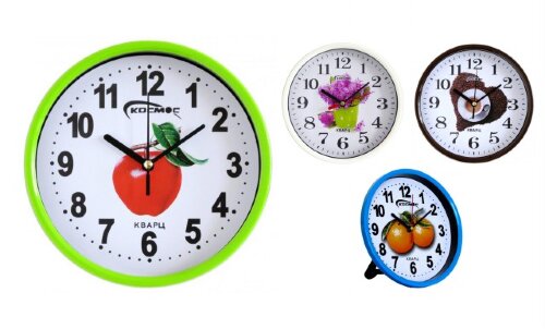 7501 (в кор.40шт) - Часы настенные Космос. Корпус [01106408] 7501 (в кор.40шт) - Часы настенные Космос. Корпус выполнен из пластика. Секло: минеральное. Особенность: можно использовать как настольные и настенные (подставка в комплекте). Механизм кварцевый плавного хода. Питание от батарейки АА (в комплект не входит). Размер модели: 180*180*25 мм.