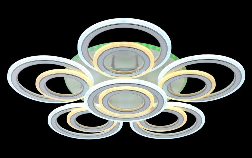 МС-LI8466C/5+1 WH+CR (RGB) Led 137W+7W 3000K+4000K [01100173] МС-LI8466C/5+1 WH+CR (RGB) Led 137W+7W 3000K+4000K+6500K диммер (1) светильник потолочный