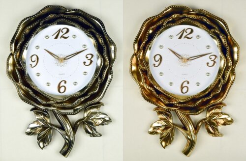 WS-7325AB (в кор.10шт.) - Часы настенные, 2 цвета, [01087388] WS-7325AB (в кор.10шт.) - Часы настенные, 2 цвета, (золото,серебро)размер: 58,5х42,5х5,1см, материал: пластик, стекло,кварцевый бесшумный механизм с плавным ходом.