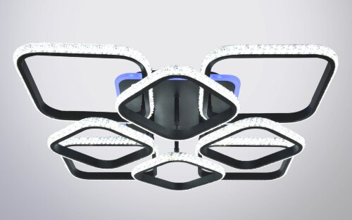 Х20703/4+4+1 BK подсветка RGB LED 150W 3000K-4000K [01104253] Х20703/4+4+1 BK подсветка RGB LED 150W 3000K-4000K-6000K диммер (1) светильник потолочный