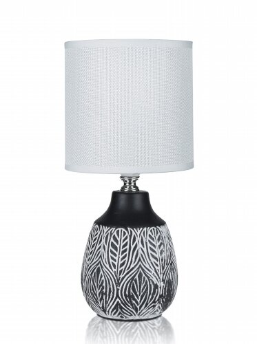 В-HS8372-1 black+white shade, размер: 130*130*275м [01104528] В-HS8372-1 black+white shade, размер: 130*130*275мм (24) светильник настольный