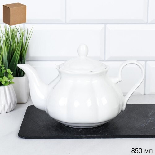 738441 (в уп.18шт.) - Чайник заварочный 850мл. / F [01110368] 738441 (в уп.18шт.) - Чайник заварочный 850мл. / FU-160 /, материал: фарфор.