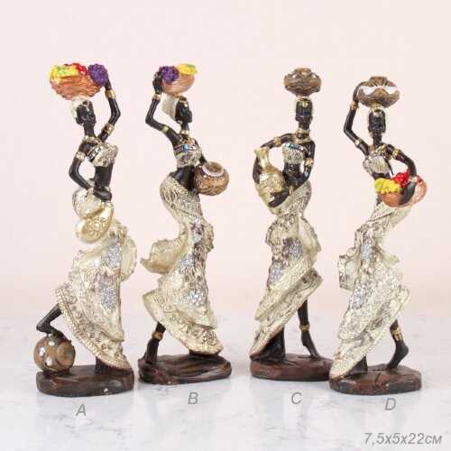 699703 (в уп.48шт.) - Статуэтка Африканка 22см. /2 [01101931] 699703 (в уп.48шт.) - Статуэтка Африканка 22см. /26105Е/, материал: полимер.