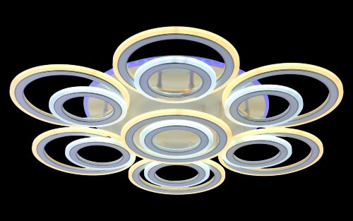 МС-LI8466C/6+1 WH+CR (RGB) Led 160W+8W 3000K+4000K [01100174] МС-LI8466C/6+1 WH+CR (RGB) Led 160W+8W 3000K+4000K+6500K диммер (1) светильник потолочный