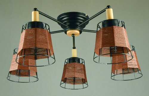 ФП-GH10405/5 BK (4) светильник потолочный [01087490] ФП-GH10405/5 BK (4) светильник потолочный