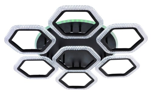 МС-LI8490B/6+1 BK (RGB) Led 84W+8W 3000K+4000K+650 [01101735] МС-LI8490B/6+1 BK (RGB) Led 84W+8W 3000K+4000K+6500K диммер (1) светильник потолочный