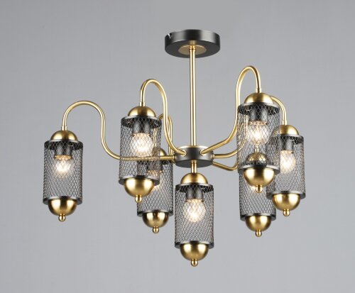 ВР-N6794/7 COP+BK D620*H495мм (2) светильник потол [01109742] ВР-N6794/7 COP+BK D620*H495мм (2) светильник потолочный