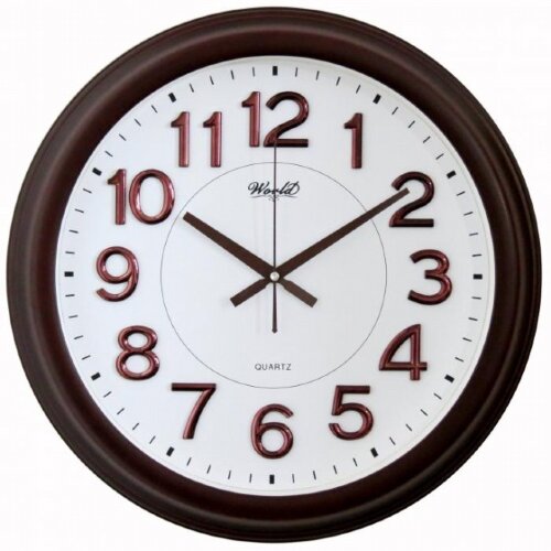 2039C W ( в кор.6 шт.) - Часы настенные WORLD.Корп [01095924] 2039C W ( в кор.6 шт.) - Часы настенные WORLD.Корпус выполнен из пластика.Циферблат закрыт стеклом.Механизм кварцевый плавного хода. Питание от батарейки АА (в комплект не входит). Особенность: накладные цифры. Размер модели: 480*480*55 мм.