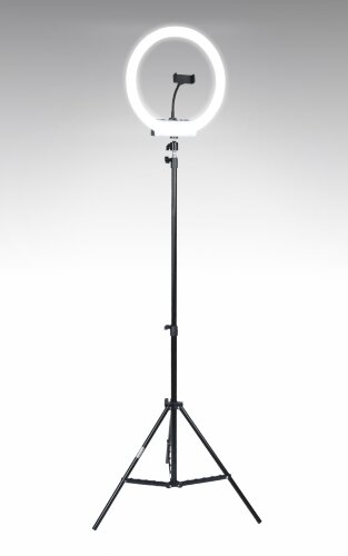 Ф-TY3060 BK (10), AC 220V LED32W,3000-5500K, 3400L [01101253] Ф-TY3060 BK (10), AC 220V LED32W,3000-5500K, 3400LM, RA95+, размер: D35см, H2,1м, напольная подставка 1шт, зажим для телефотна 3шт, пульт управления