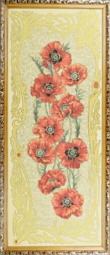 Z Золотые маки вертикальные (50*123) Г/Т, К4 [01095781] Z Золотые маки вертикальные (50*123) Г/Т, К4