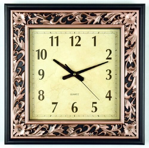 WS-7309 (в кор.10шт.) - Часы настенные квадратные, [01087455] WS-7309 (в кор.10шт.) - Часы настенные квадратные, размер: 36,2х36,2х5см, материал: пластик, стекло,кварцевый бесшумный механизм с плавным ходом.