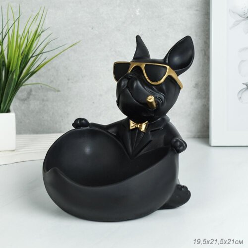 733697 (в уп.8шт.) - Статуэтка Собака 19,5x21,5x21 [01106980] 733697 (в уп.8шт.) - Статуэтка Собака 19,5x21,5x21см. / B-381 /, материал: полистоун.