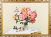 Z Пионы в вазе (50*70) Г/Т, К4 [01095801]