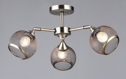 ВР-N6386/3 AB+BK D600*H265 мм (6) светильник потол [01109617] ВР-N6386/3 AB+BK D600*H265 мм (6) светильник потолочный