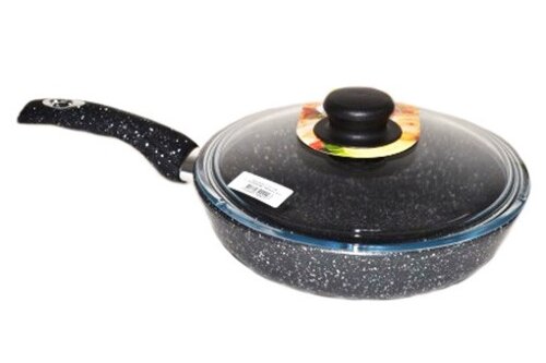 с2052аг (в уп.5шт.) - Сковорода 20см. Гранит с пла [01094947] с2052аг (в уп.5шт.) - Сковорода 20см. Гранит с пласт. ручкой с крышкой "Горница", диаметр 200мм, толщина дна 6мм, толщина стенок 3,8мм, высота стенок 51мм, материал: алюминий.