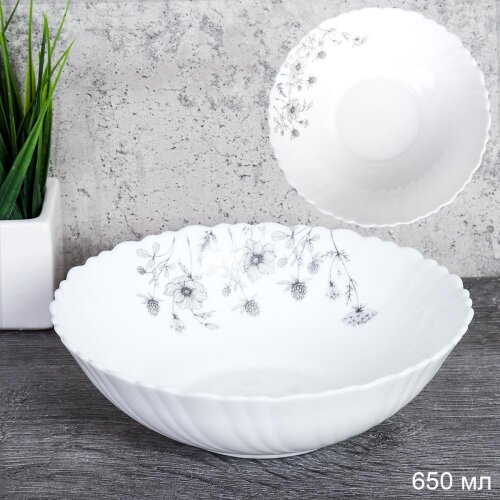 748946 (в уп.8наб.) - Салатник 650мл, 175мм, набор [01110679] 748946 (в уп.8наб.) - Салатник 650мл, 175мм, набор 6шт. /TW-70XN (7522)/, материал: стеклокерамика.