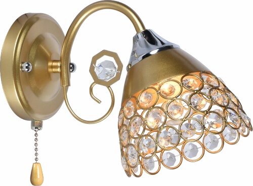 МС-XA1206/1 GOLD+CR (10)  светильник настенны [01093534] МС-XA1206/1 GOLD+CR (10)  светильник настенный