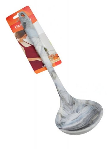 00104127 (в уп.240шт.) - Половник Fanhoff "Marble [01111546] 00104127 (в уп.240шт.) - Половник Fanhoff "Marble grey" 29х8см, материал: силикон.