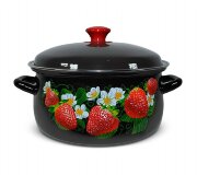 73262 (в уп.4шт.) - Кастрюля груш. с крышкой 3л. 6 [01108976]