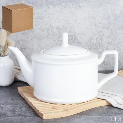 743288 (в уп.18шт.) - Чайник заварочный 1000мл. / [01110366] 743288 (в уп.18шт.) - Чайник заварочный 1000мл. / GSD-15 /, материал: фарфор.