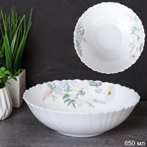 727951 (в уп.8наб.) - Салатник 650мл, 175мм, набор [01108601] 727951 (в уп.8наб.) - Салатник 650мл, 175мм, набор 6шт. /TW-70 (7327)/, материал: стеклокерамика.